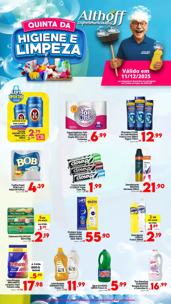 Catálogo Althoff Supermercados em Nova Iguaçu | Quinta da Higiene e Limpeza. | 2025-12-11T00:00:00.000Z - 2025-12-11T00:00:00.000Z
