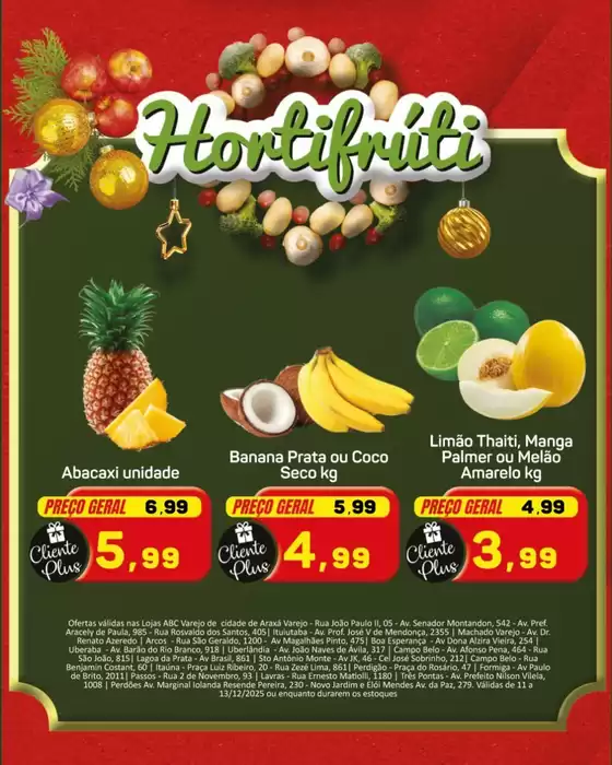 Catálogo Supermercados ABC em Paulista | Hortifruti | 2025-12-12T00:00:00.000Z - 2025-12-13T00:00:00.000Z