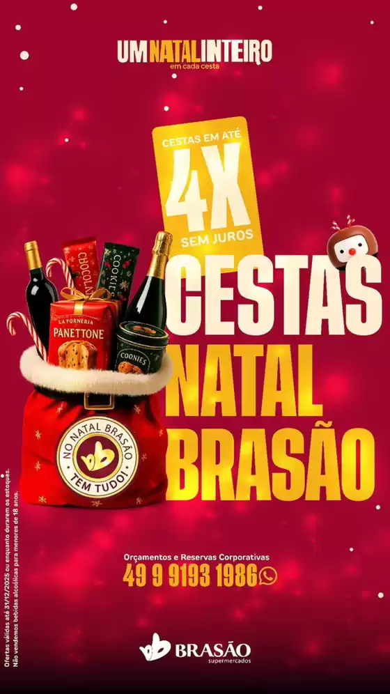 Catálogo Brasão Supermercados em Paulista | Cestas De Natal Brasão | 2025-12-12T00:00:00.000Z - 2025-12-31T00:00:00.000Z