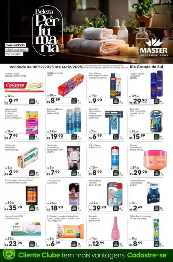 Catálogo Master Supermercados | Beleza E Perfumaria | 2025-12-12T00:00:00.000Z - 2025-12-14T00:00:00.000Z