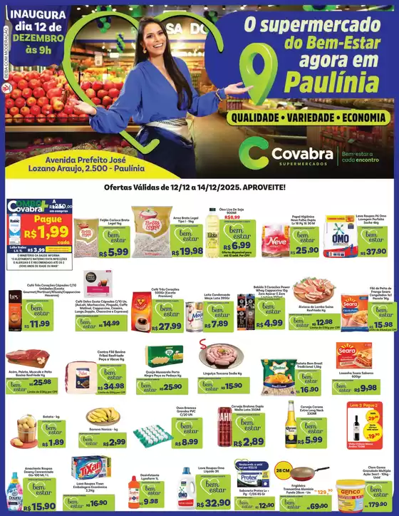Catálogo Covabra Supermercados em Coromandel | Ótima oferta para caçadores de pechinchas | 2025-12-12T00:00:00.000Z - 2025-12-14T00:00:00.000Z