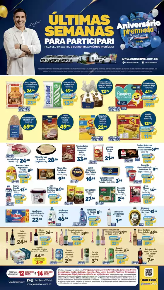 Catálogo Supermercados Jaù Serve em Coromandel | Ofertas Final de Semana | 2025-12-12T00:00:00.000Z - 2025-12-14T00:00:00.000Z
