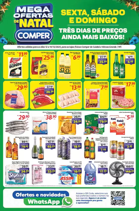 Catálogo Comper em Diadema | Mega Ofertas de Natal | 2025-12-12T00:00:00.000Z - 2025-12-14T00:00:00.000Z