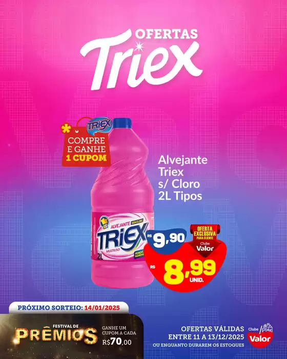Catálogo Clube Valor em Xanxerê | Ofertas Triex | 2025-12-12T00:00:00.000Z - 2025-12-13T00:00:00.000Z