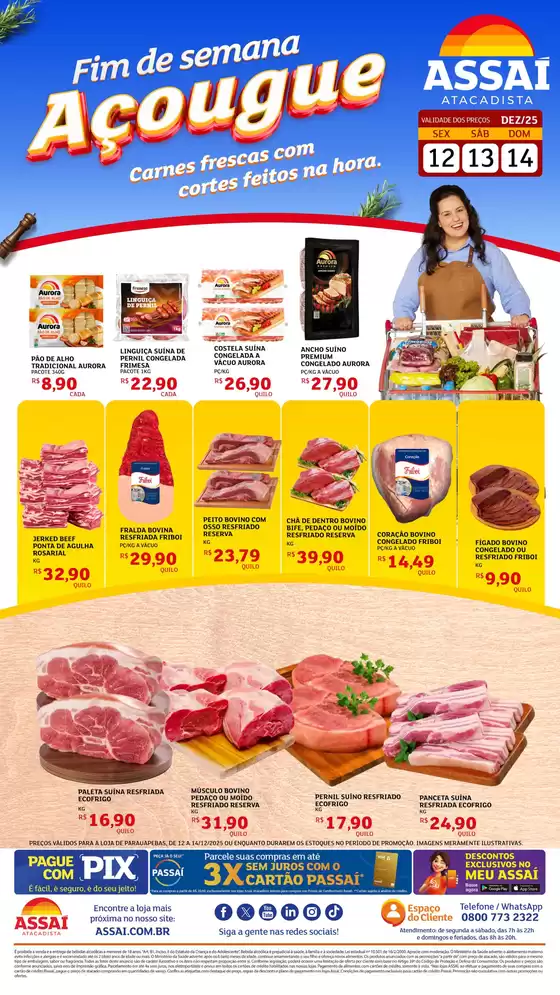Catálogo Assaí Atacadista em Parauapebas | Ofertas e promoções atuais | 2025-12-12T00:00:00.000Z - 2025-12-14T00:00:00.000Z