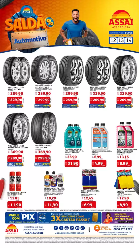 Catálogo Assaí Atacadista em Natal | Ótima oferta para caçadores de pechinchas | 2025-12-12T00:00:00.000Z - 2025-12-14T00:00:00.000Z