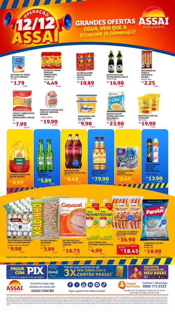 Catálogo Assaí Atacadista em Parauapebas | Descubra ofertas atraentes | 2025-12-12T00:00:00.000Z - 2025-12-12T00:00:00.000Z