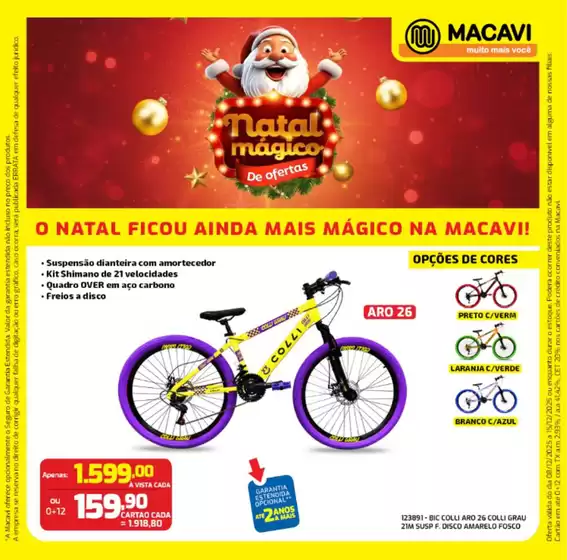Catálogo Macavi em Itabuna | O natal ficou ainda mais magico na macavi ! | 2025-12-15T00:00:00.000Z - 2025-12-15T00:00:00.000Z