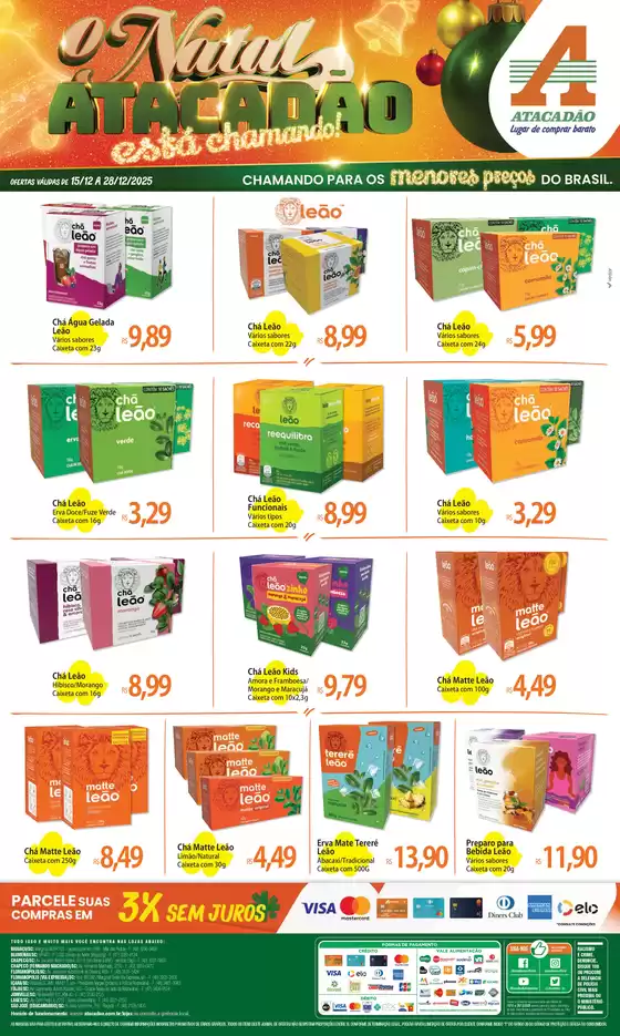 Catálogo Atacadão em Canápolis | Atacadão - Chás | 2025-12-15T00:00:00.000Z - 2025-12-28T00:00:00.000Z