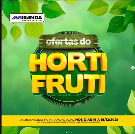Catálogo Miranda Supermercados em Guarulhos | Hortifruti | 2025-12-16T00:00:00.000Z - 2025-12-18T00:00:00.000Z