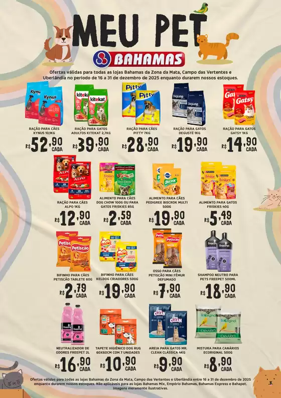 Catálogo Bahamas Supermercados em Ecoporanga | Meu Pet Bahamas | 2025-12-16T00:00:00.000Z - 2025-12-31T00:00:00.000Z