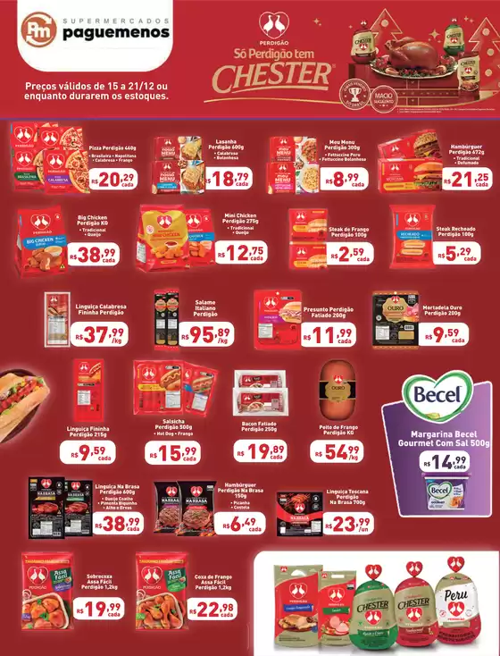 Catálogo Supermercados Pague Menos em São Gonçalo | Só Perdigão Tem Chester | 2025-12-16T00:00:00.000Z - 2025-12-21T00:00:00.000Z