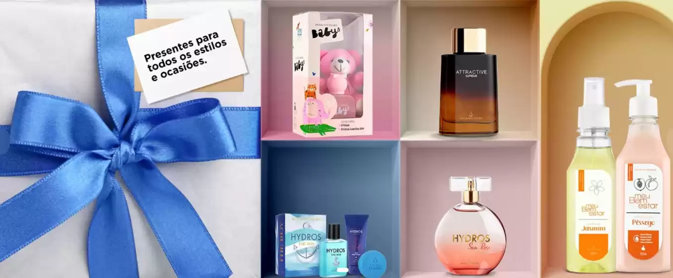 Catálogo Água de Cheiro em Franco da Rocha | Presentes para todas os estilos e ocasioes ! | 2025-12-16T00:00:00.000Z - 2026-01-01T00:00:00.000Z