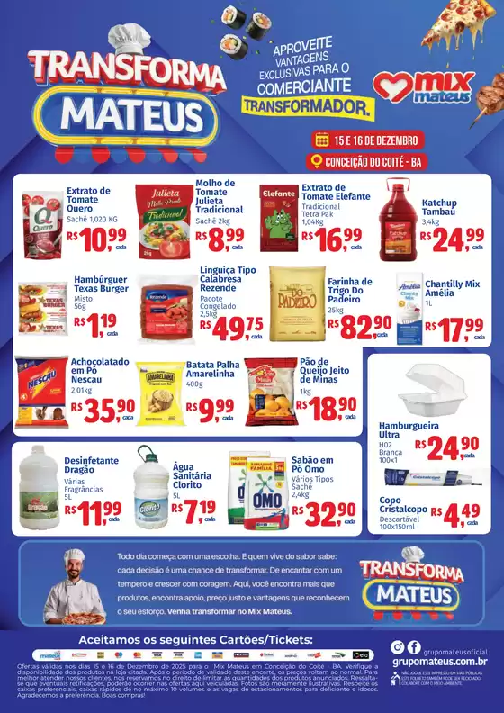 Catálogo Supermercados Mateus em Caucaia | Transforma Mateus | 2025-12-15T00:00:00.000Z - 2025-12-16T00:00:00.000Z