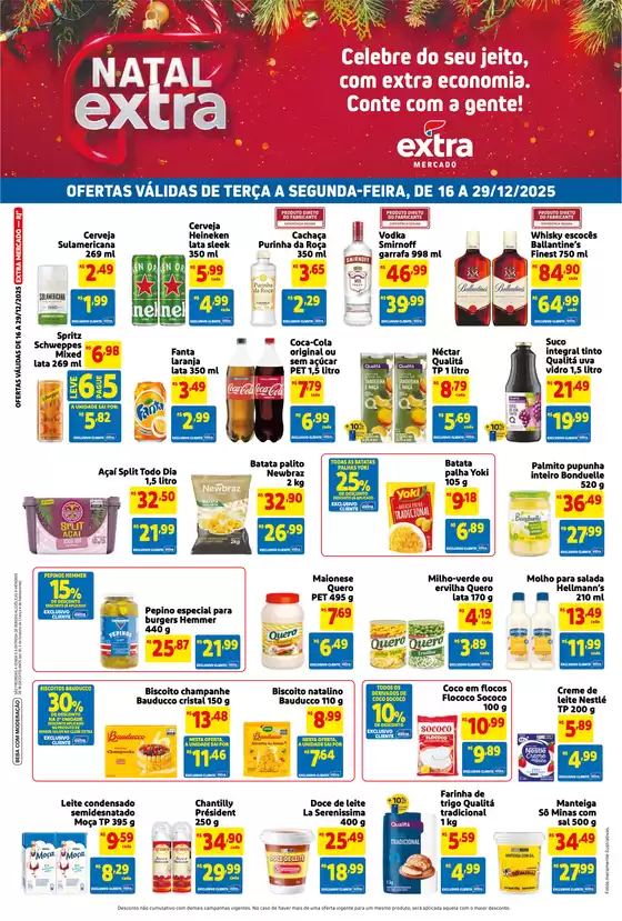 Catálogo Extra em Bonito de Minas | Promoções especiais em andamento | 2025-12-16T00:00:00.000Z - 2025-12-29T00:00:00.000Z