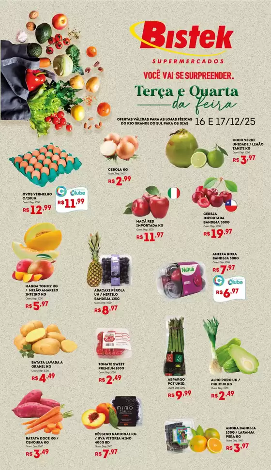 Catálogo Bistek Supermercados em Itajaí | Ofertas exclusivas para nossos clientes | 2025-12-16T00:00:00.000Z - 2025-12-17T00:00:00.000Z