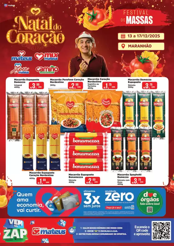 Catálogo Supermercados Mateus em Balsas | Especial de Massas | 2025-12-13T00:00:00.000Z - 2025-12-17T00:00:00.000Z