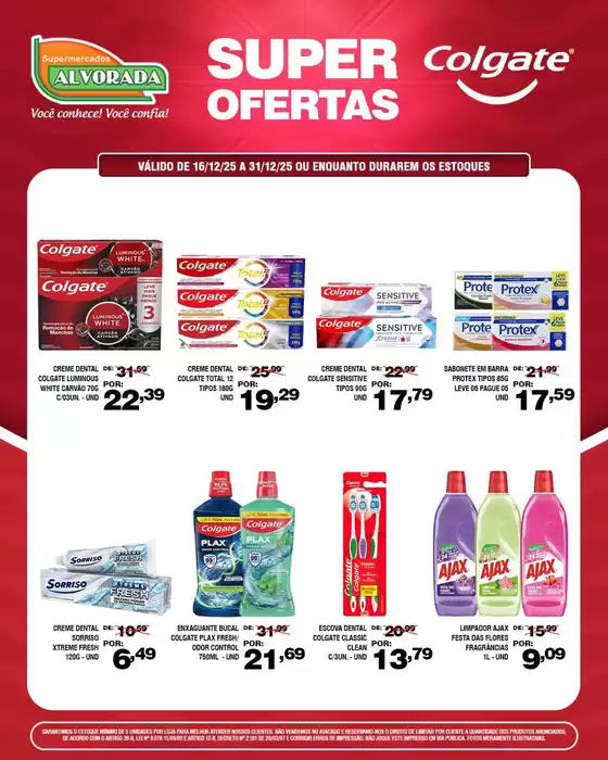 Catálogo Supermercados Alvorada em Santa Rita do Sapucaí | Encarte Supermercados Alvorada | 2025-12-16T00:00:00.000Z - 2025-12-31T00:00:00.000Z