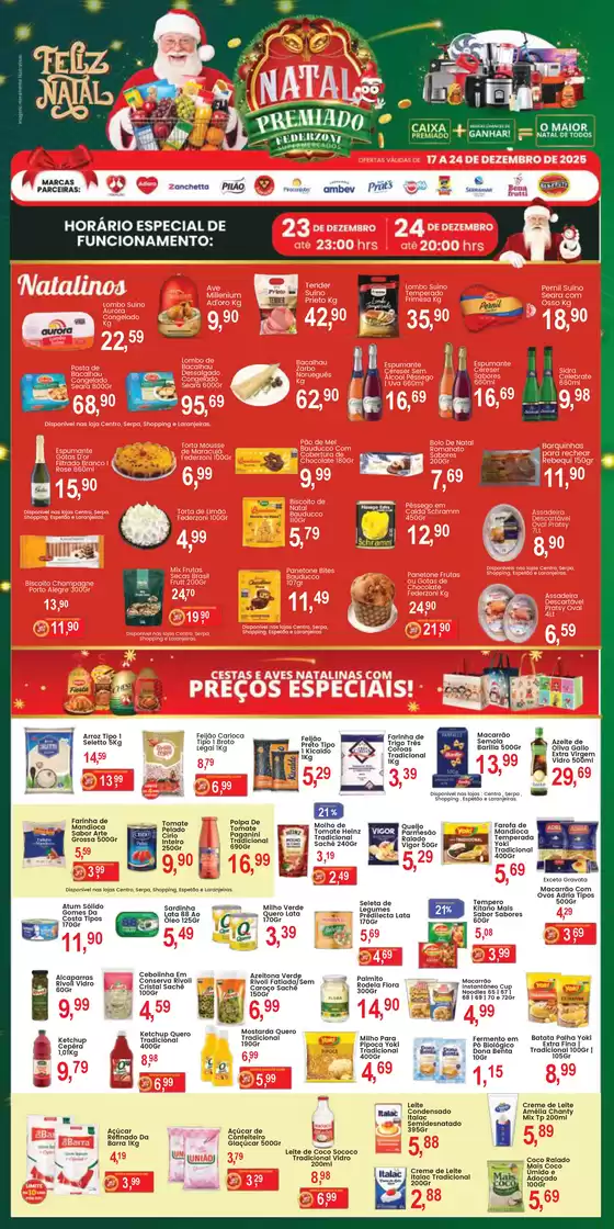 Catálogo Federzoni Supermercados em Taubaté | Natal Premiado | 2025-12-17T00:00:00.000Z - 2025-12-24T00:00:00.000Z