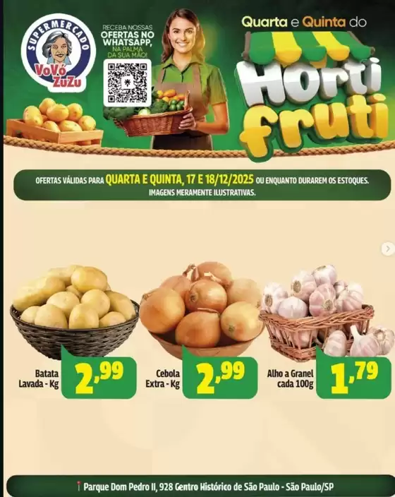 Catálogo Vovó Zuzu em São João de Meriti | Hortifruti  | 2025-12-17T00:00:00.000Z - 2025-12-18T00:00:00.000Z