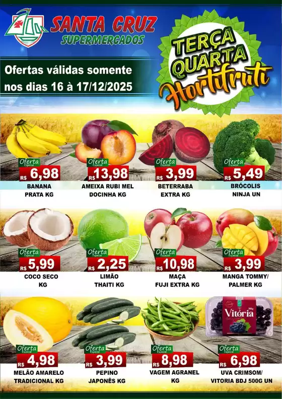 Catálogo Santa Cruz Supermercados | Terça E Quarta HortiFruti | 2025-12-17T00:00:00.000Z - 2025-12-17T00:00:00.000Z