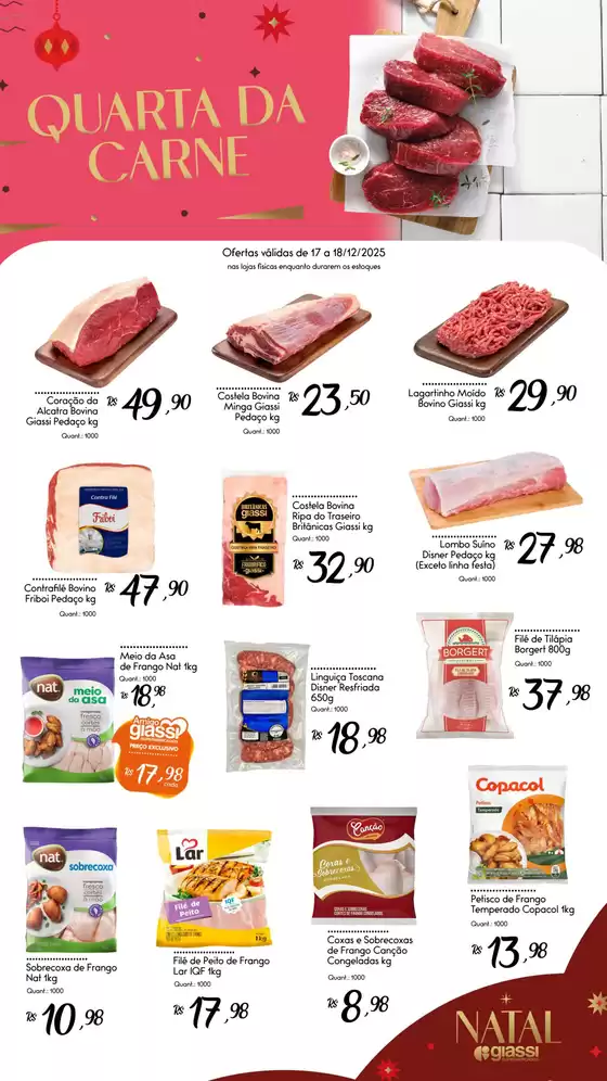 Catálogo Giassi Supermercados em Uberlândia | Ofertas do dia | 2025-12-17T00:00:00.000Z - 2025-12-18T00:00:00.000Z