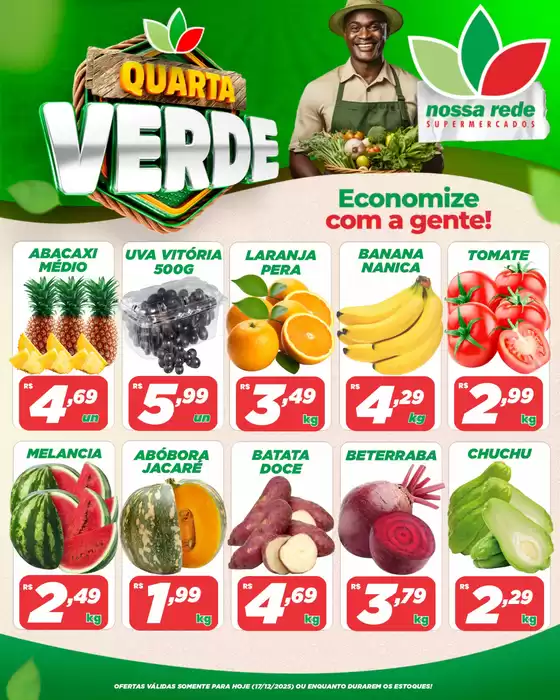 Catálogo Nossa Rede Supermercados em Embu das Artes | Quarta Verde | 2025-12-17T00:00:00.000Z - 2025-12-17T00:00:00.000Z