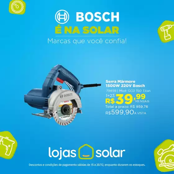 Catálogo Lojas Solar em Dois Irmãos | Melhores ofertas para compradores econômicos | 2025-12-15T00:00:00.000Z - 2025-12-20T00:00:00.000Z