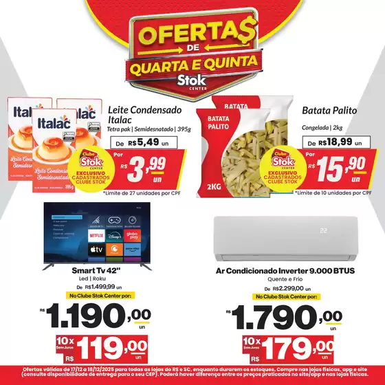 Catálogo Stok Center em Taguatinga | 51217 Lamina stok center TV Diaria RS e SC 17 e 18 de dezembro 1 | 2025-12-17T00:00:00.000Z - 2025-12-18T00:00:00.000Z