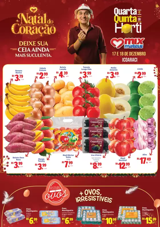 Catálogo Supermercados Mateus em Ananindeua | Quarta e Quinta do Hortifruti + Festival do ovo | 2025-12-17T00:00:00.000Z - 2025-12-18T00:00:00.000Z