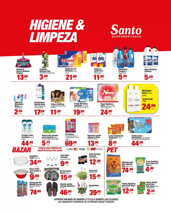 Catálogo Santo Supermercados em Guapimirim | Ofertas exclusivas | 2025-12-17T00:00:00.000Z - 2025-12-24T00:00:00.000Z