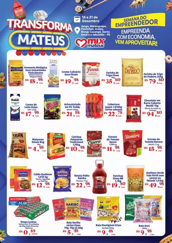 Catálogo Supermercados Mateus em Olinda | Ótima oferta para caçadores de pechinchas | 2025-12-16T00:00:00.000Z - 2025-12-21T00:00:00.000Z