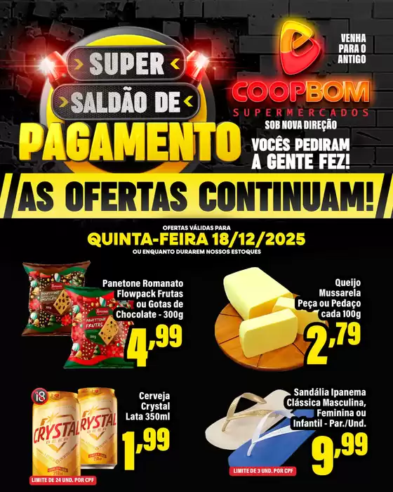 Catálogo CoopBom em Pinhais | SUPER SALDÃO DE PAGAMENTO | 2025-12-18T00:00:00.000Z - 2025-12-18T00:00:00.000Z