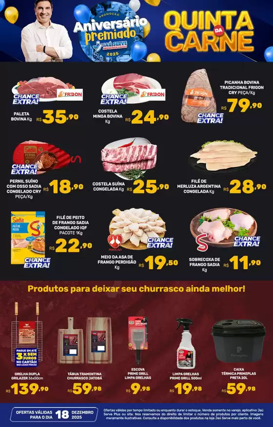 Catálogo Supermercados Jaù Serve em Porto Feliz | Quinta da Carne | 2025-12-18T00:00:00.000Z - 2025-12-18T00:00:00.000Z
