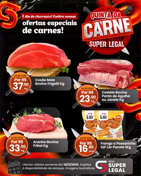 Catálogo Rede Super Legal de Supermercados em Jaú | Quinta Da Carne | 2025-12-18T00:00:00.000Z - 2025-12-18T00:00:00.000Z