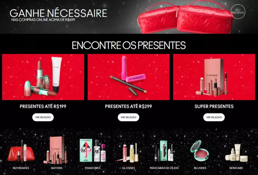 Catálogo MAC Cosmetics em Rio Claro | Ganhe necessaire ! | 2025-12-18T00:00:00.000Z - 2025-12-31T00:00:00.000Z