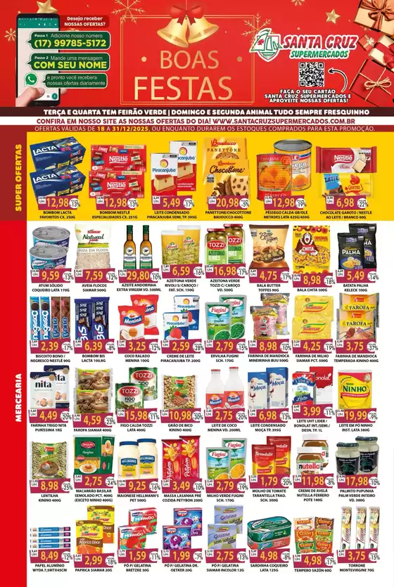 Catálogo Santa Cruz Supermercados em Carapicuíba | Boas Festas | 2025-12-18T00:00:00.000Z - 2025-12-31T00:00:00.000Z