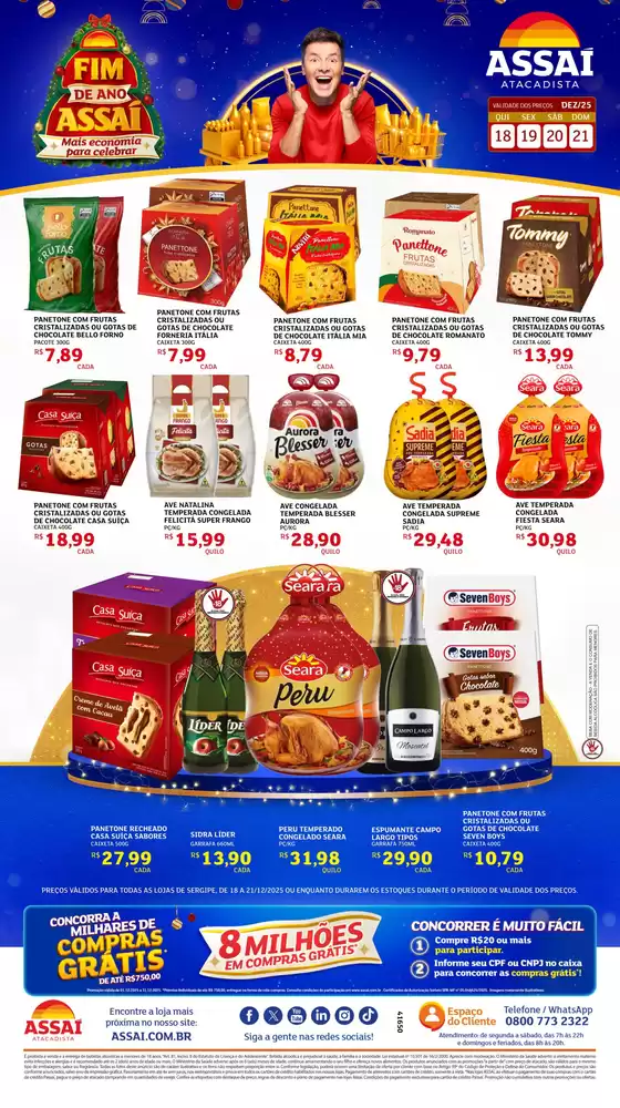 Catálogo Assaí Atacadista em Aracaju | Ofertas especiais para você | 2025-12-18T00:00:00.000Z - 2025-12-21T00:00:00.000Z