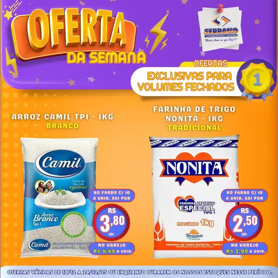 Catálogo Serrano Supermercado em Barueri | Ofertas exclusivas e pechinchas | 2024-12-17T00:00:00.000Z - 2025-12-24T00:00:00.000Z