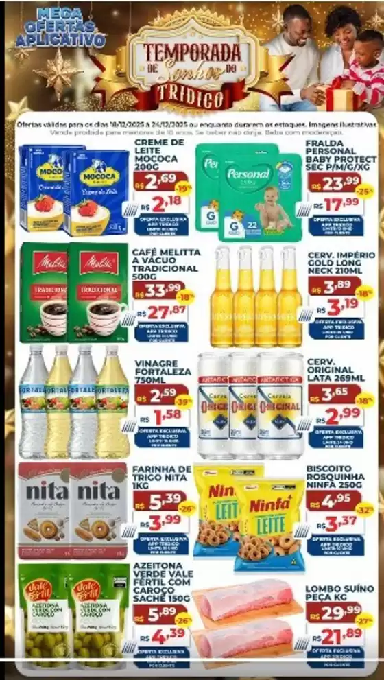 Catálogo Supermercados Tridico em Guaratinguetá | Mega Ofertas do App | 2025-12-18T00:00:00.000Z - 2025-12-24T00:00:00.000Z