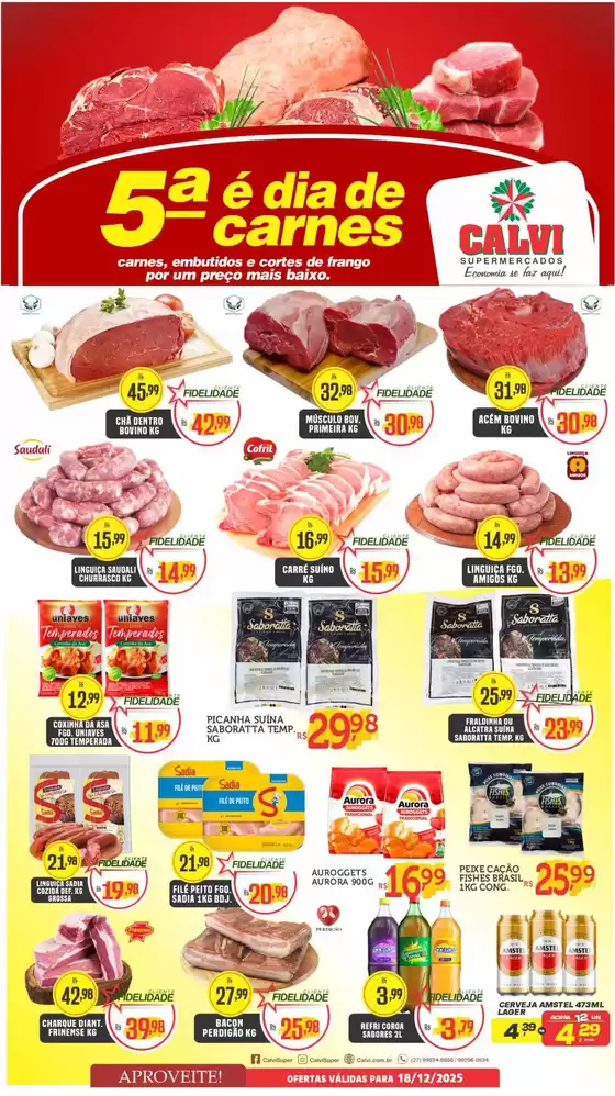 Catálogo Calvi Supermercados | E Dia De Carne | 2025-12-18T00:00:00.000Z - 2025-12-18T00:00:00.000Z