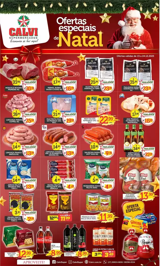 Catálogo Calvi Supermercados em Faxinal | Ofertas Especiais de Natal | 2025-12-18T00:00:00.000Z - 2025-12-24T00:00:00.000Z