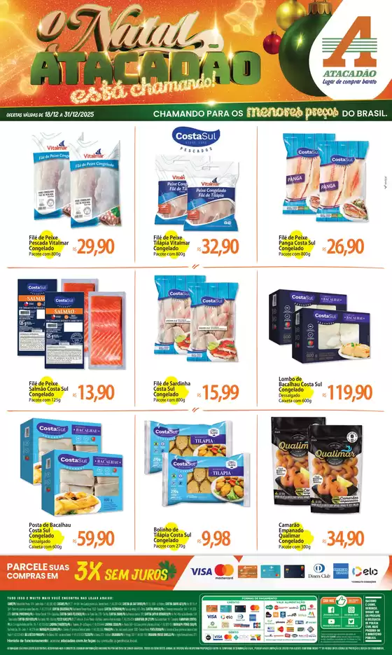 Catálogo Atacadão em Pinhais | Atacadão - Pescados | 2025-12-18T00:00:00.000Z - 2025-12-31T00:00:00.000Z