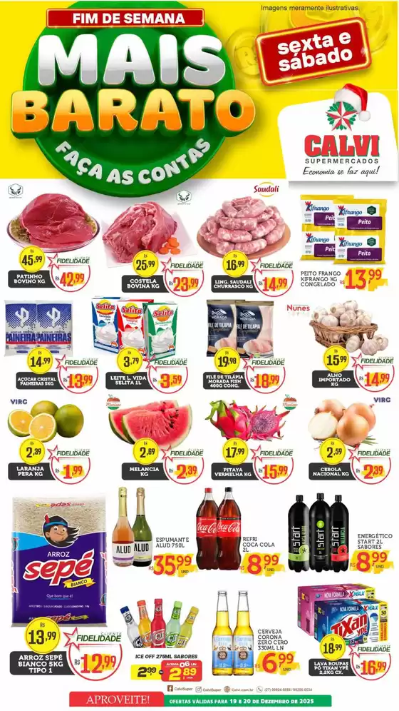Catálogo Calvi Supermercados em Diadema | Fim De Semana Mais Barato | 2025-12-19T00:00:00.000Z - 2025-12-20T00:00:00.000Z