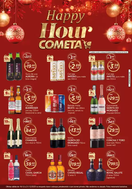 Catálogo Cometa Supermercados em Abadia dos Dourados | HAPPY HOUR COMETA | 2025-12-19T00:00:00.000Z - 2025-12-21T00:00:00.000Z