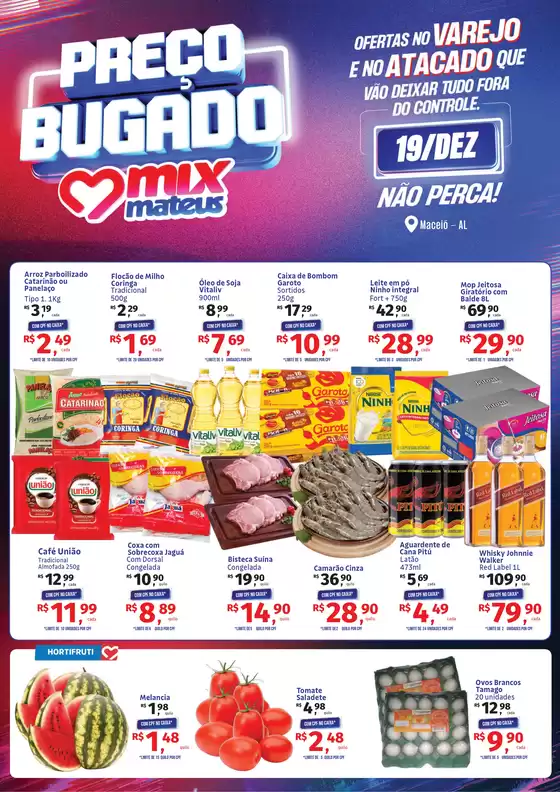 Catálogo Supermercados Mateus em Limeira | Preço Bugado | 2025-12-19T00:00:00.000Z - 2025-12-19T00:00:00.000Z