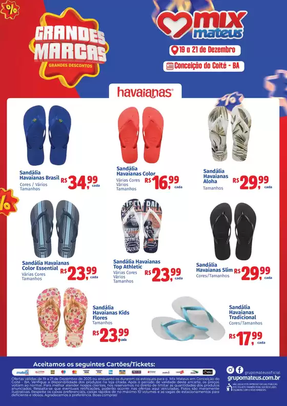 Catálogo Supermercados Mateus | Festival Havaianas | 2025-12-19T00:00:00.000Z - 2025-12-21T00:00:00.000Z