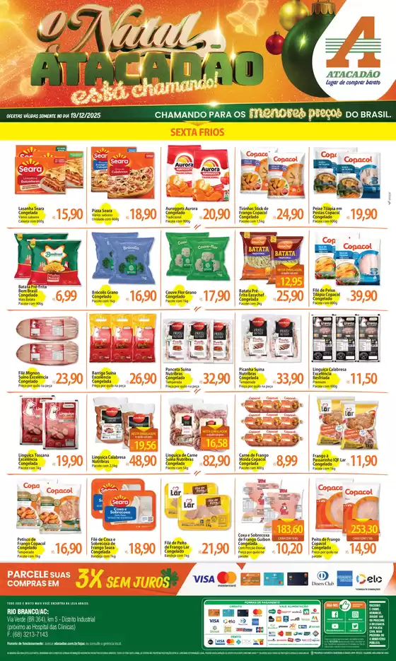 Catálogo Atacadão em Brumadinho | Atacadão - Sexta Frios | 2025-12-19T00:00:00.000Z - 2025-12-19T00:00:00.000Z