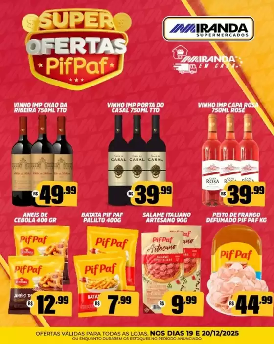 Catálogo Miranda Supermercados em Cajamar | Super Ofertas PifPaf | 2025-12-19T00:00:00.000Z - 2025-12-20T00:00:00.000Z