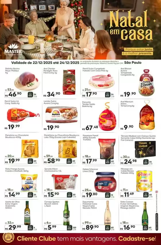 Catálogo Master Supermercados | Natal Em Casa | 2025-12-22T00:00:00.000Z - 2025-12-24T00:00:00.000Z